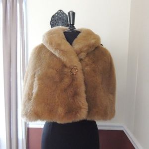 Faux Fur Cape